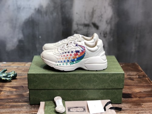 GUCCI Rhyton Low top Chunky Sneakers White Multicolor
