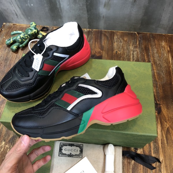 Gucci Rhyton 'Black Red Green Reflective'