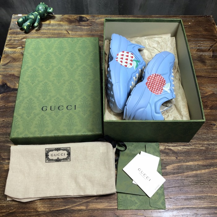 GUCCI Rhyton Low top Casual Shoes Blue