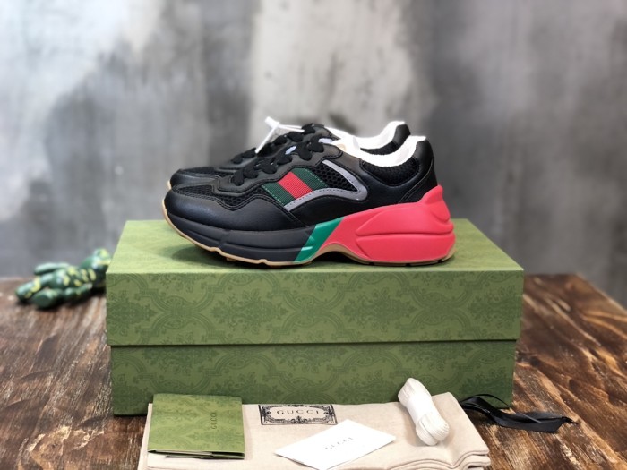 Gucci Rhyton 'Black Red Green Reflective'