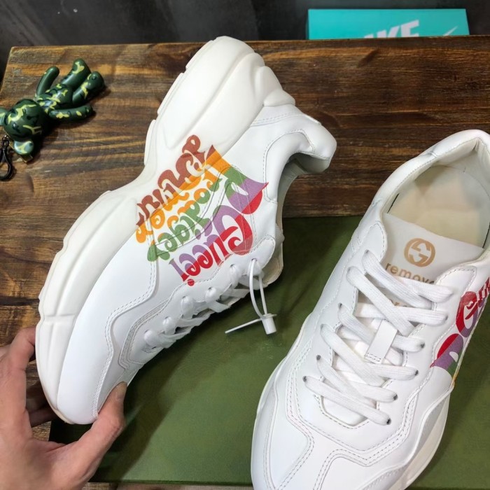GUCCI Rhyton Low top Chunky Sneakers White