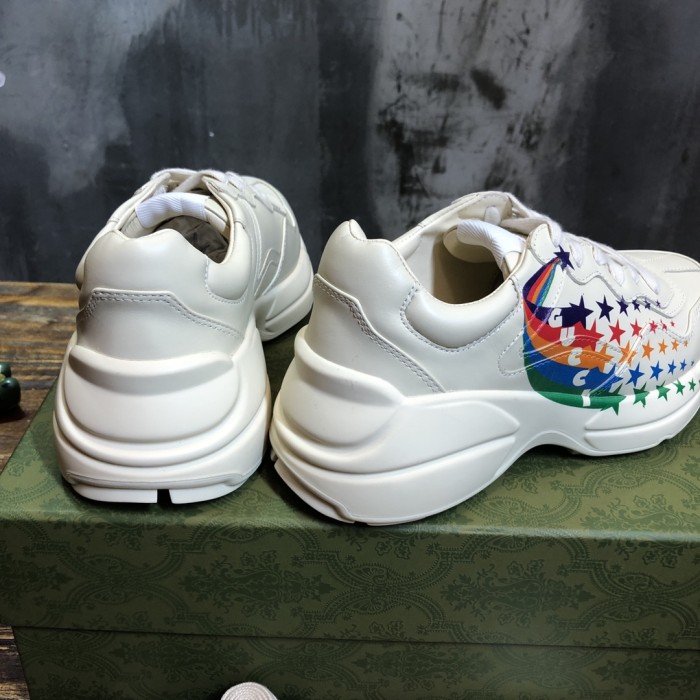 GUCCI Rhyton Low top Chunky Sneakers White Multicolor