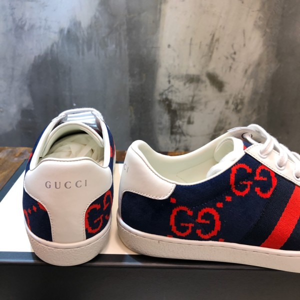 Gucci Ace GG Terry Cloth Blue Red