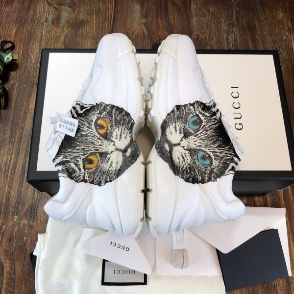 Gucci Wmns Rhyton 'Mystic Cat - White' Women's