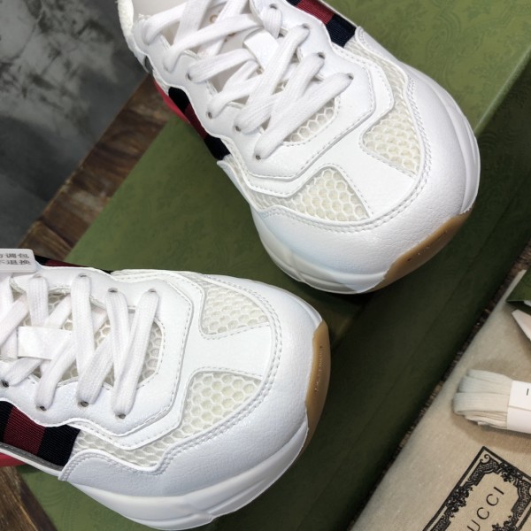 GUCCI Rhyton Daddy Shoes White Red Green Reflective