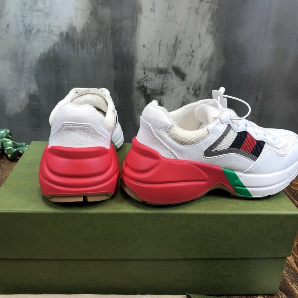 GUCCI Rhyton Daddy Shoes White Red Green Reflective