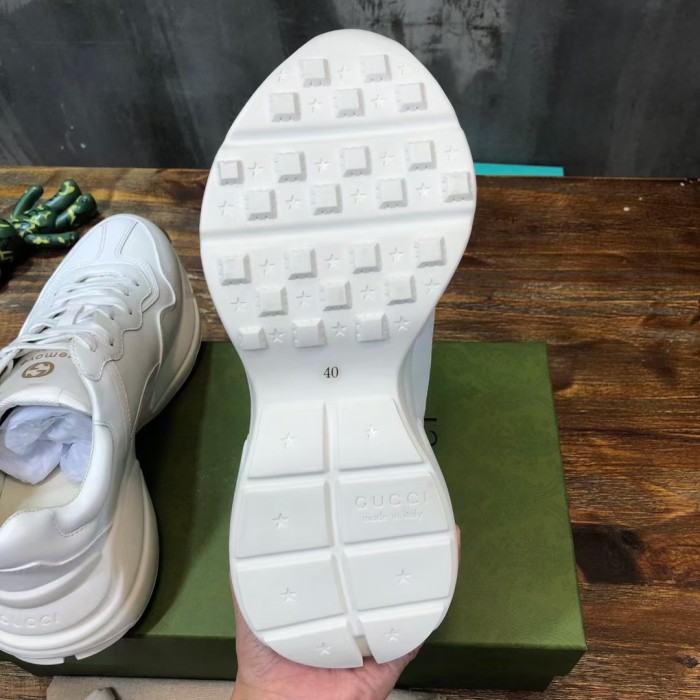 GUCCI Rhyton Low top Chunky Sneakers White