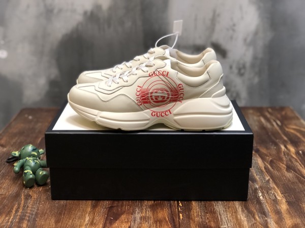 GUCCI Rhyton Stamp Print Sneakers