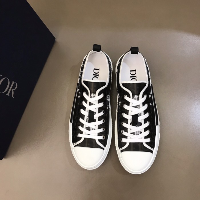 Dior B23 Low Black White Oblique