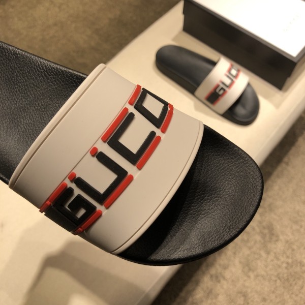 Gucci Stripe Rubber Slide 'Ecru'