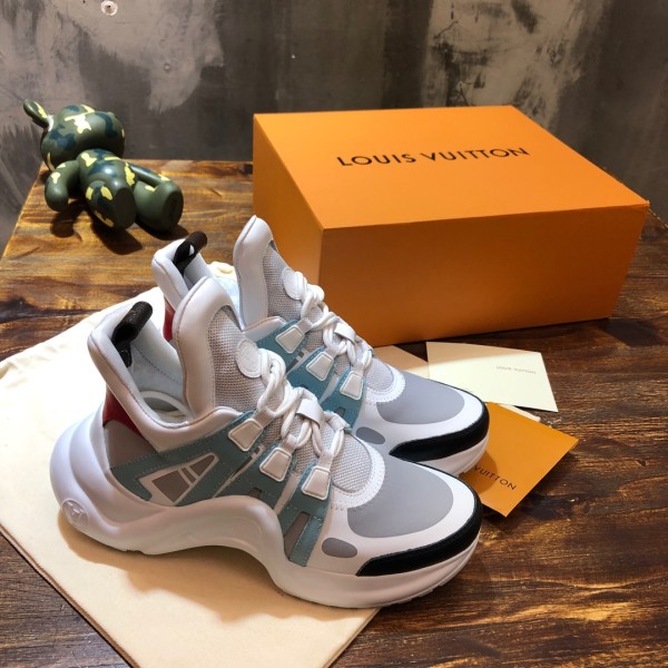 LOUIS VUITTON Archlight 1.0 Sneakers 'White Blue Beige' Women's
