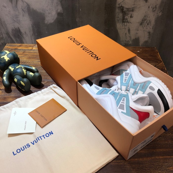 LOUIS VUITTON Archlight 1.0 Sneakers 'White Blue Beige' Women's
