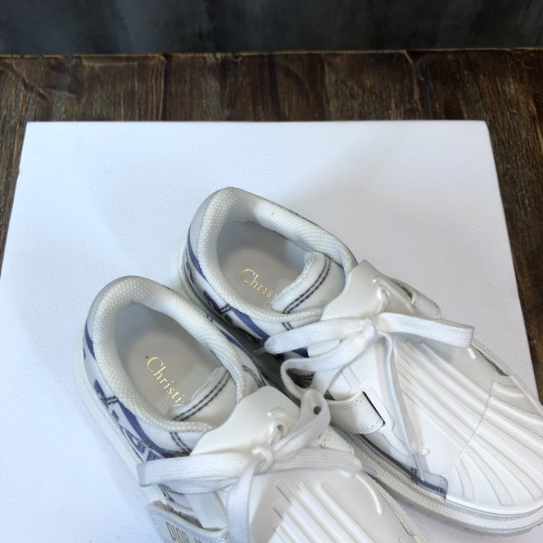DIOR ID Shell Shoes Low Top Skateboard Shoes Women's White Blue