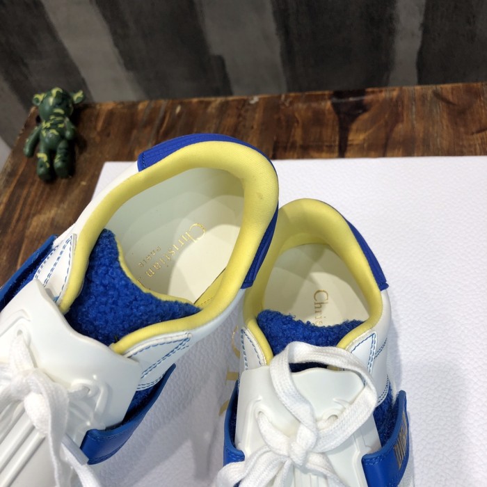 DIOR ID Stylish Skateboarding Shoes Women's White Blue