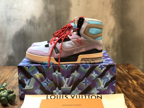 Louis Vuitton Trainer Sneaker Boot Purple