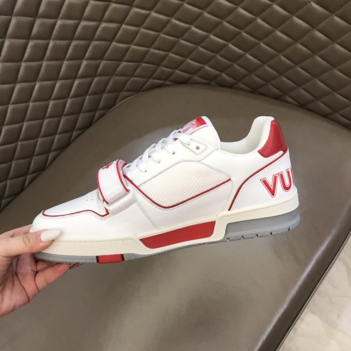 Louis Vuitton Trainer Red Mesh