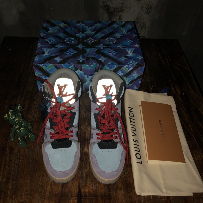 Louis Vuitton Trainer Sneaker Boot Purple