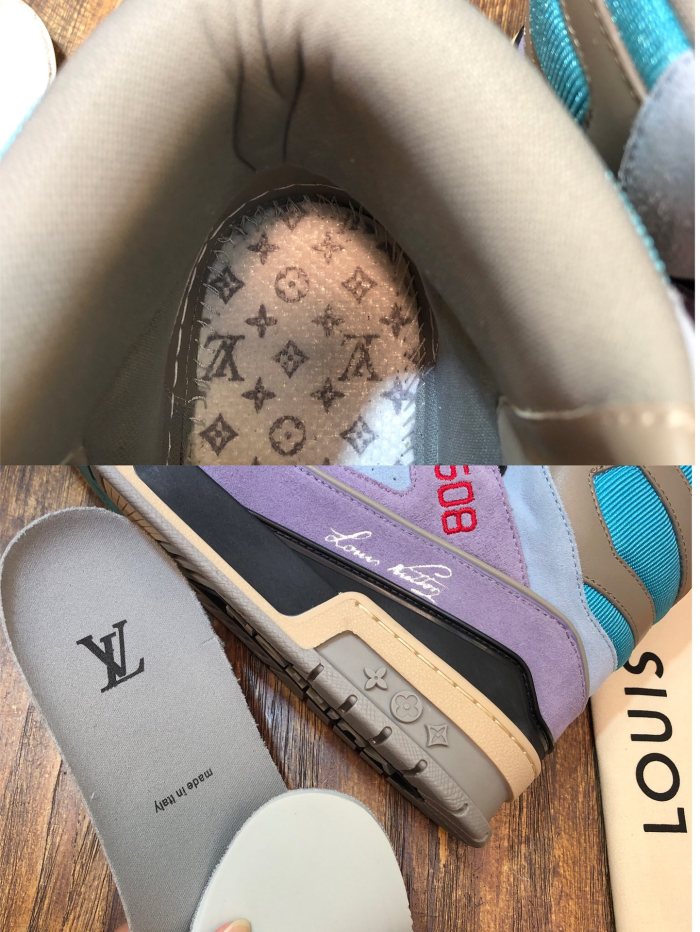 Louis Vuitton Trainer Sneaker Boot Purple