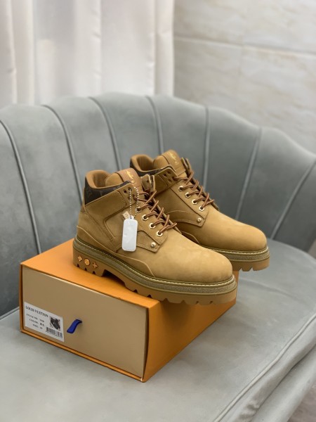 Louis Vuitton x NBA Oberkampf Ankle Boot Beige