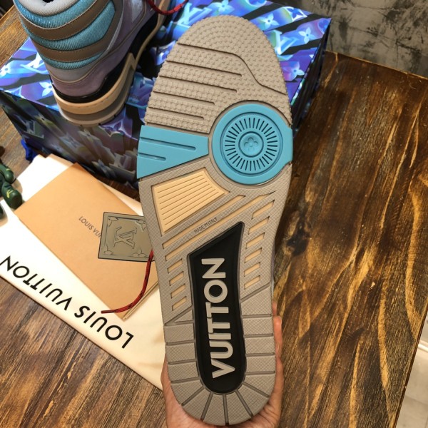 Louis Vuitton Trainer Sneaker Boot Purple