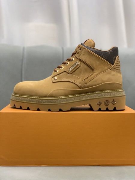 Louis Vuitton x NBA Oberkampf Ankle Boot Beige