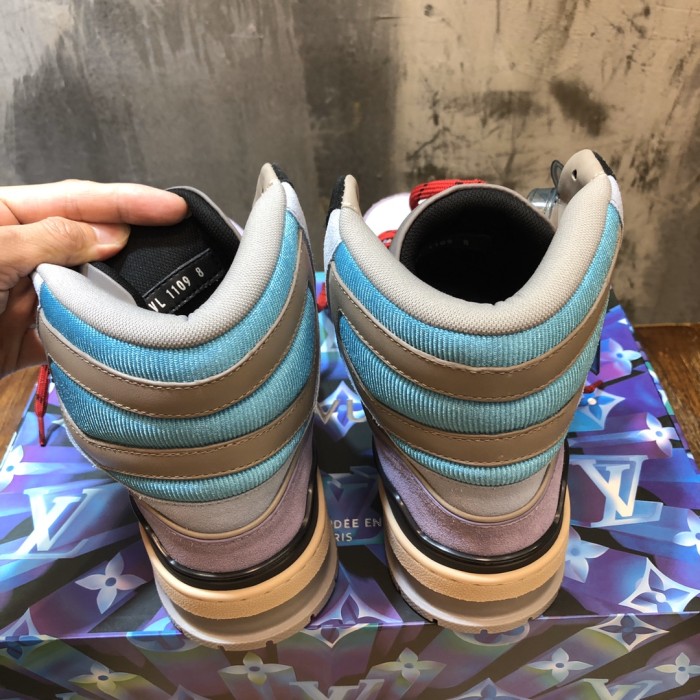 Louis Vuitton Trainer Sneaker Boot Purple