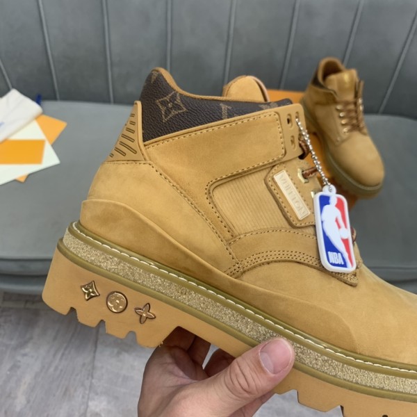 Louis Vuitton x NBA Oberkampf Ankle Boot Beige