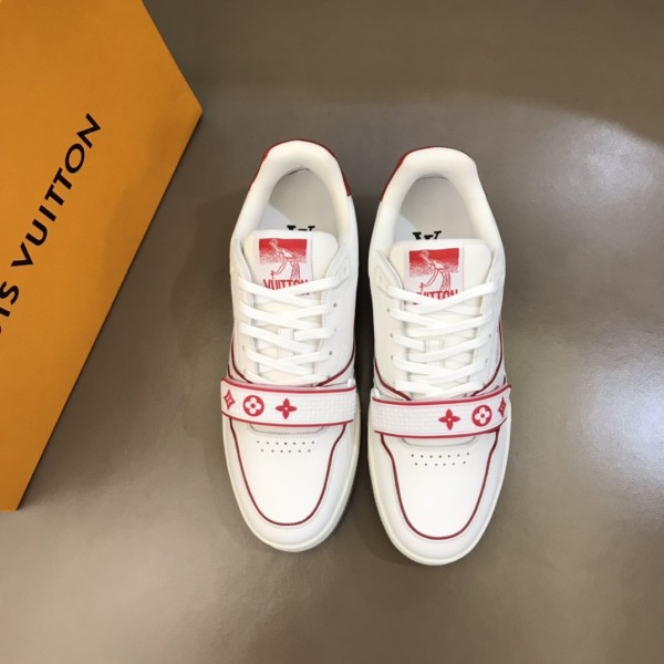 Louis Vuitton Trainer Red Mesh