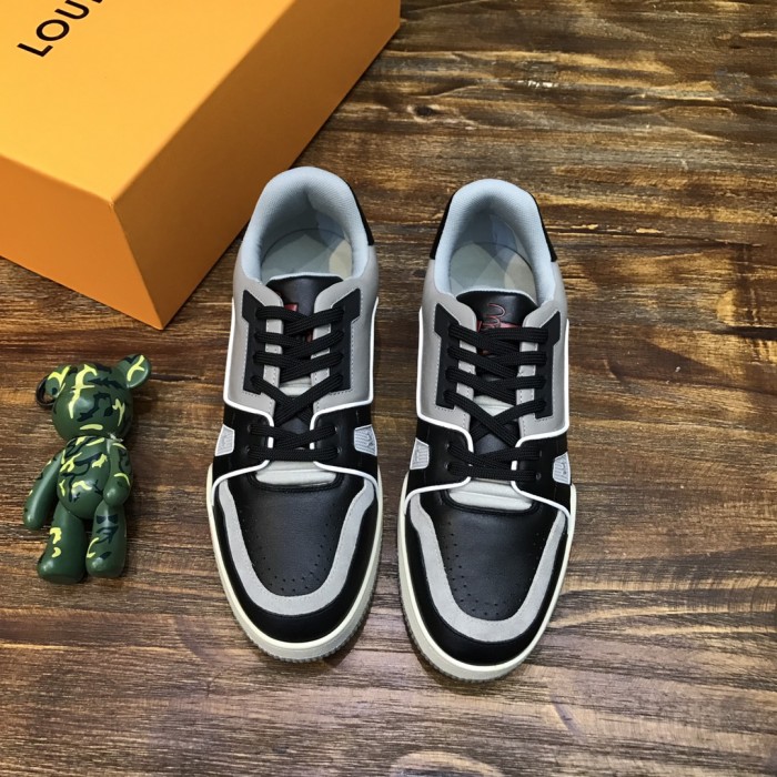 Louis Vuitton LV Trainer Sneaker Low Black Grey