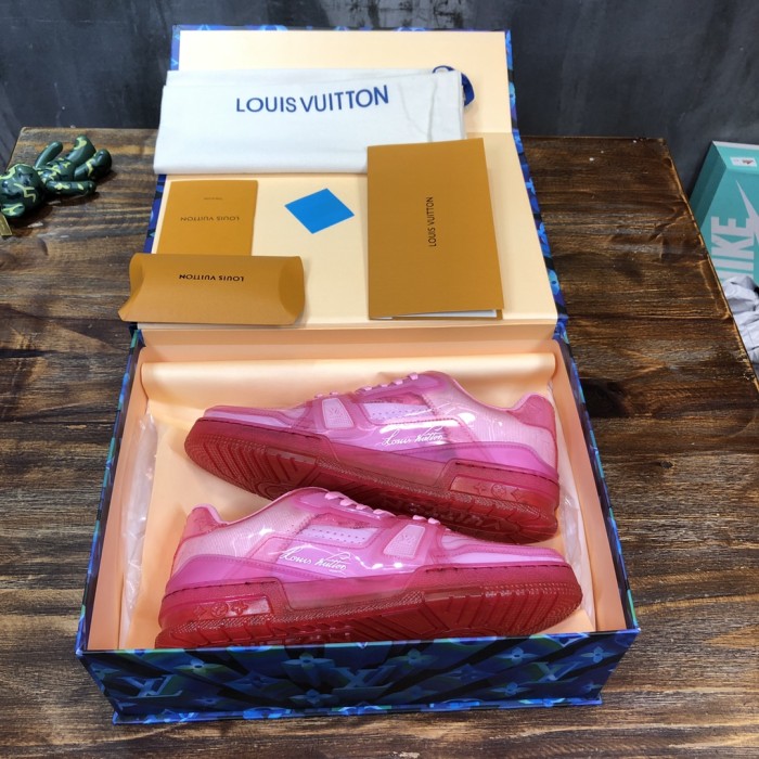 Louis Vuitton LV Trainer Fluroescent Pink