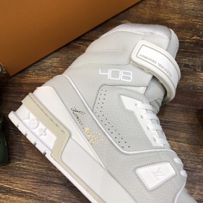 Louis Vuitton Trainer High Top Grey