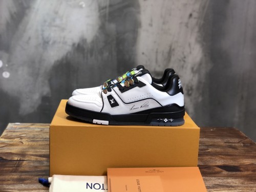 Louis Vuitton LV Trainer Black White
