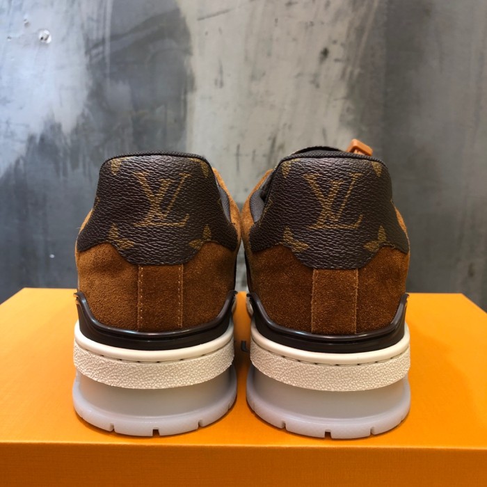 Louis Vuitton Trainer Suede Monogram