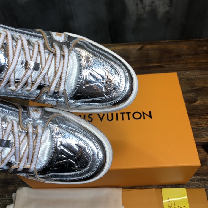 Louis Vuitton Trainer Metallic Beige