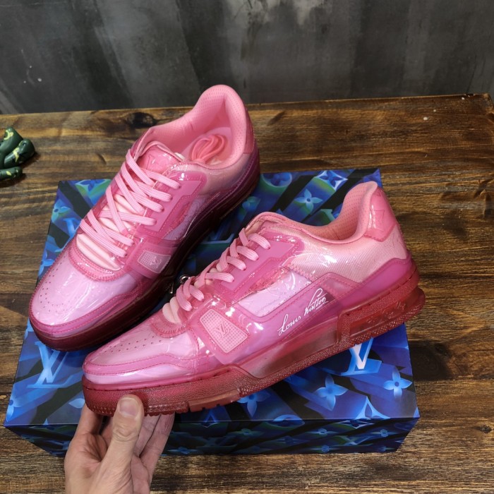 Louis Vuitton LV Trainer Fluroescent Pink