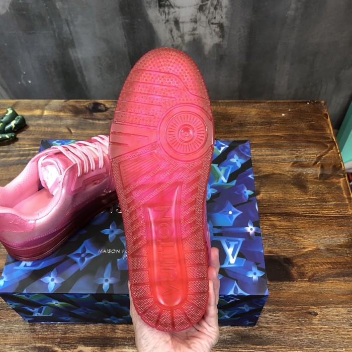 Louis Vuitton LV Trainer Fluroescent Pink