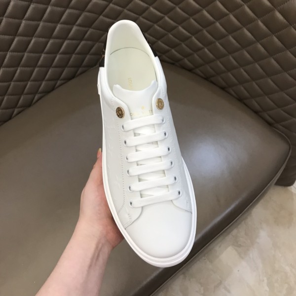 LOUIS VUITTON Time Out Sneakers 'White With White Monogram'