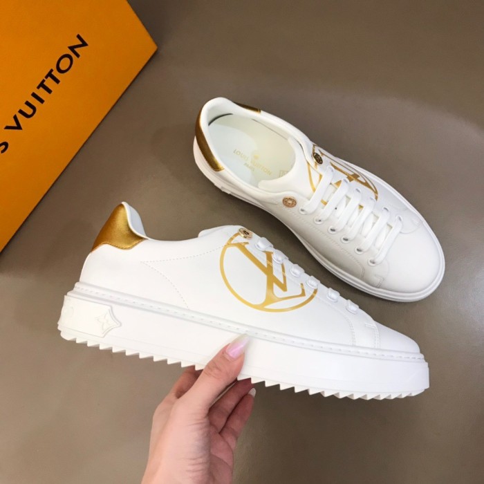 LOUIS VUITTON Lv Time Out Sneakers 'White Gold' Women's