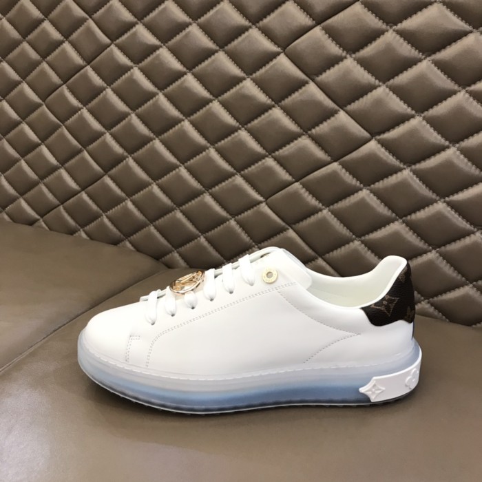 LOUIS VUITTON Time Out Sneakers 'White Blue Gold' Women's