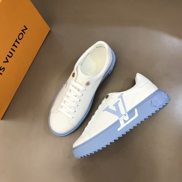 LOUIS VUITTON Time Out Sneakers 'White Blue' Women's