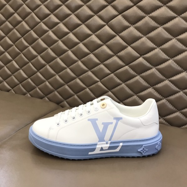 LOUIS VUITTON Time Out Sneakers 'White Blue' Women's