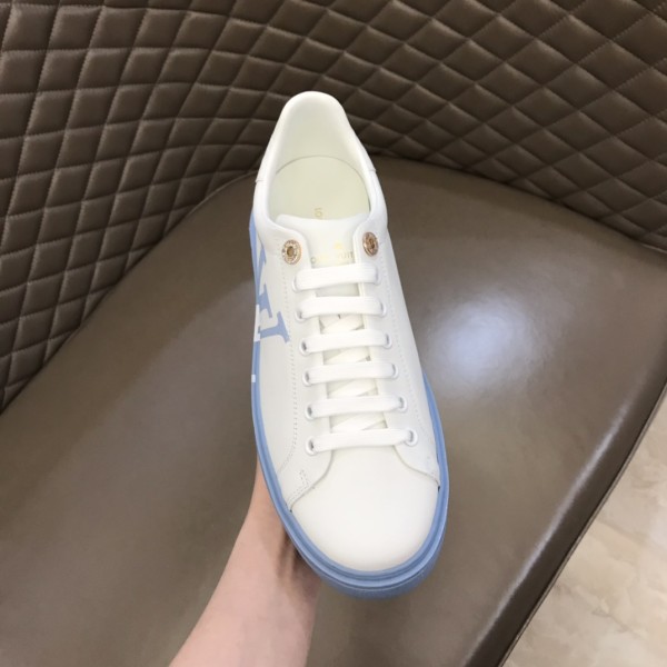 LOUIS VUITTON Time Out Sneakers 'White Blue' Women's
