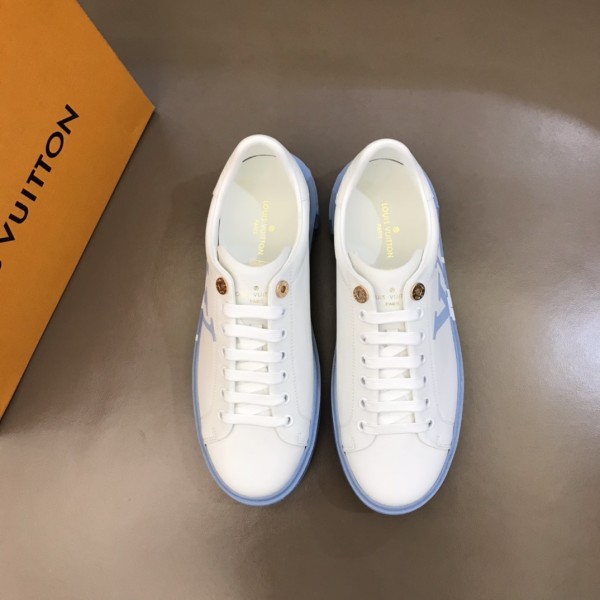 LOUIS VUITTON Time Out Sneakers 'White Blue' Women's