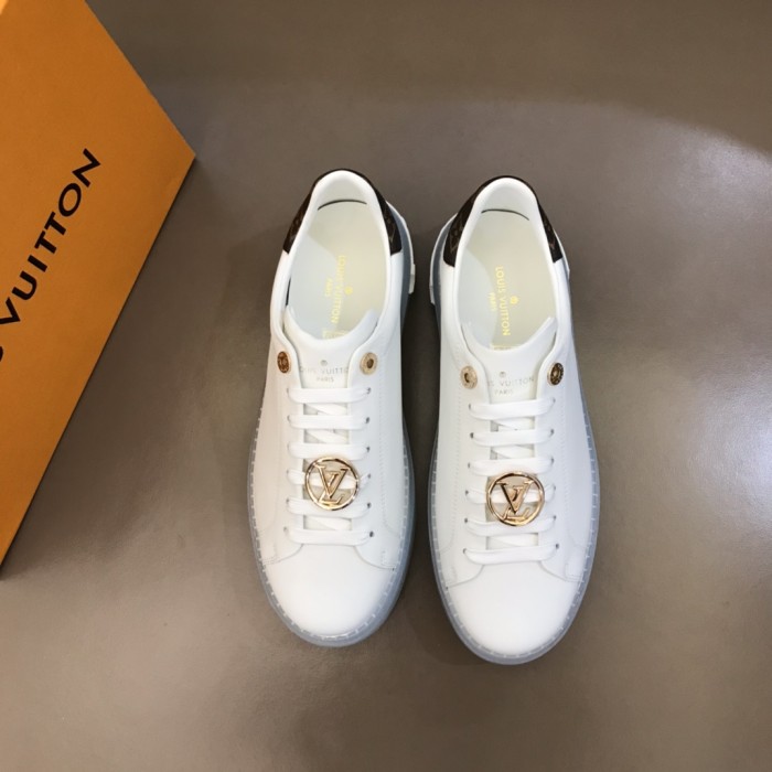 LOUIS VUITTON Time Out Sneakers 'White Blue Gold' Women's
