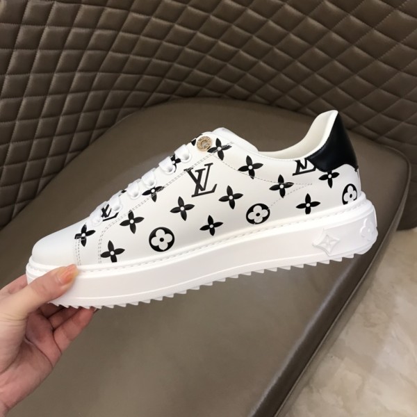 LOUIS VUITTON Lv Time Out Sneakers Black/White Women's