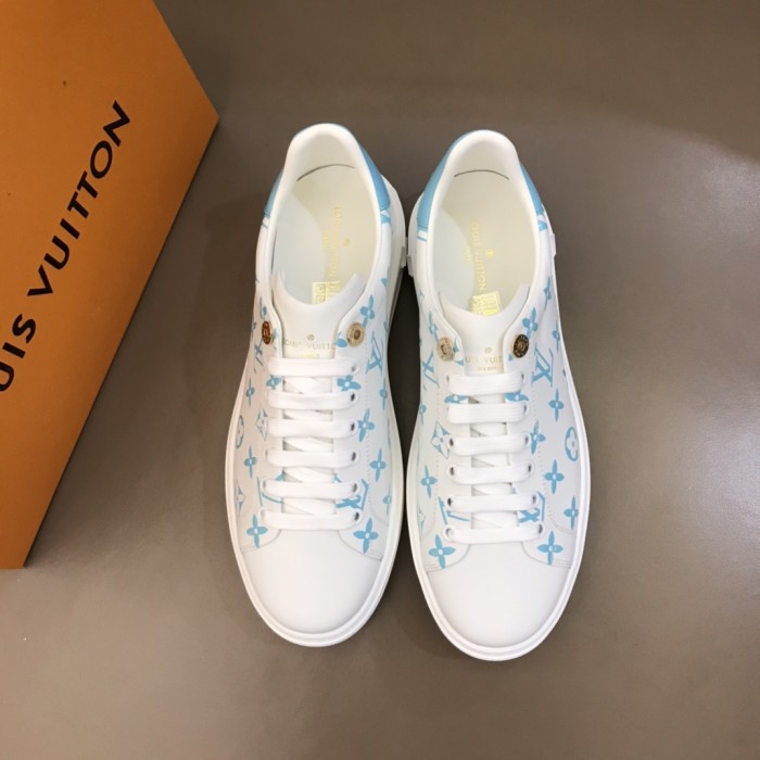 LOUIS VUITTON Lv Time Out Casual Shoes Blue Women's