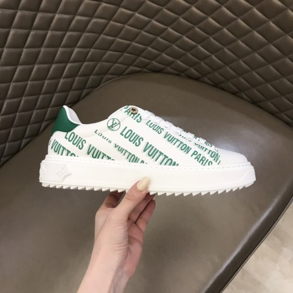 LOUIS VUITTON Time Out Sneakers 'White Green'