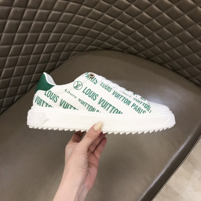 LOUIS VUITTON Time Out Sneakers 'White Green'