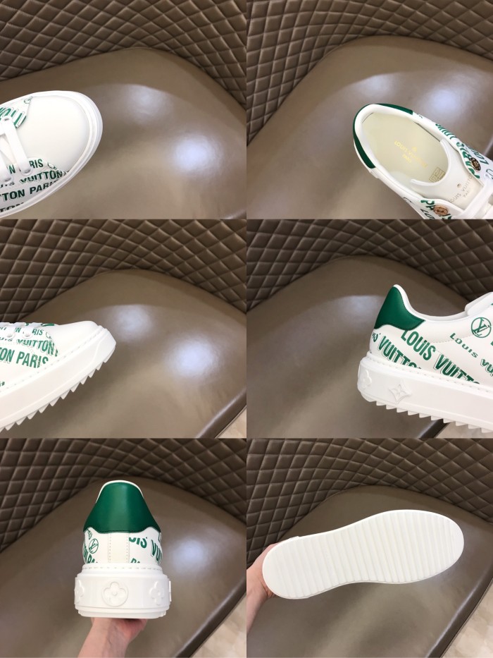 LOUIS VUITTON Time Out Sneakers 'White Green'