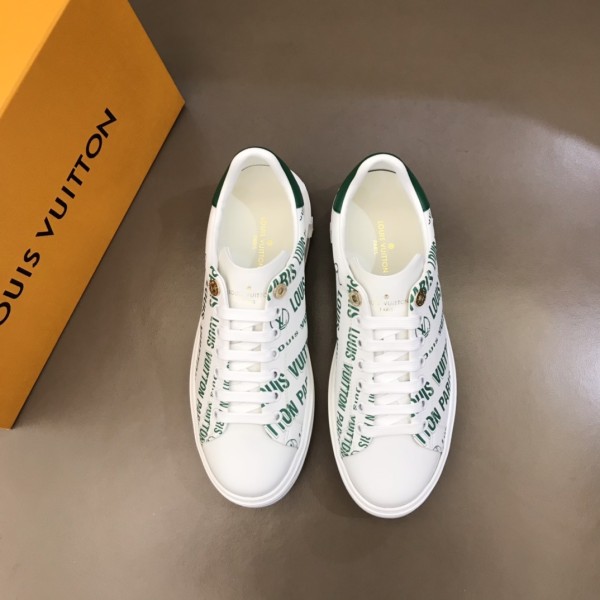 LOUIS VUITTON Time Out Sneakers 'White Green'